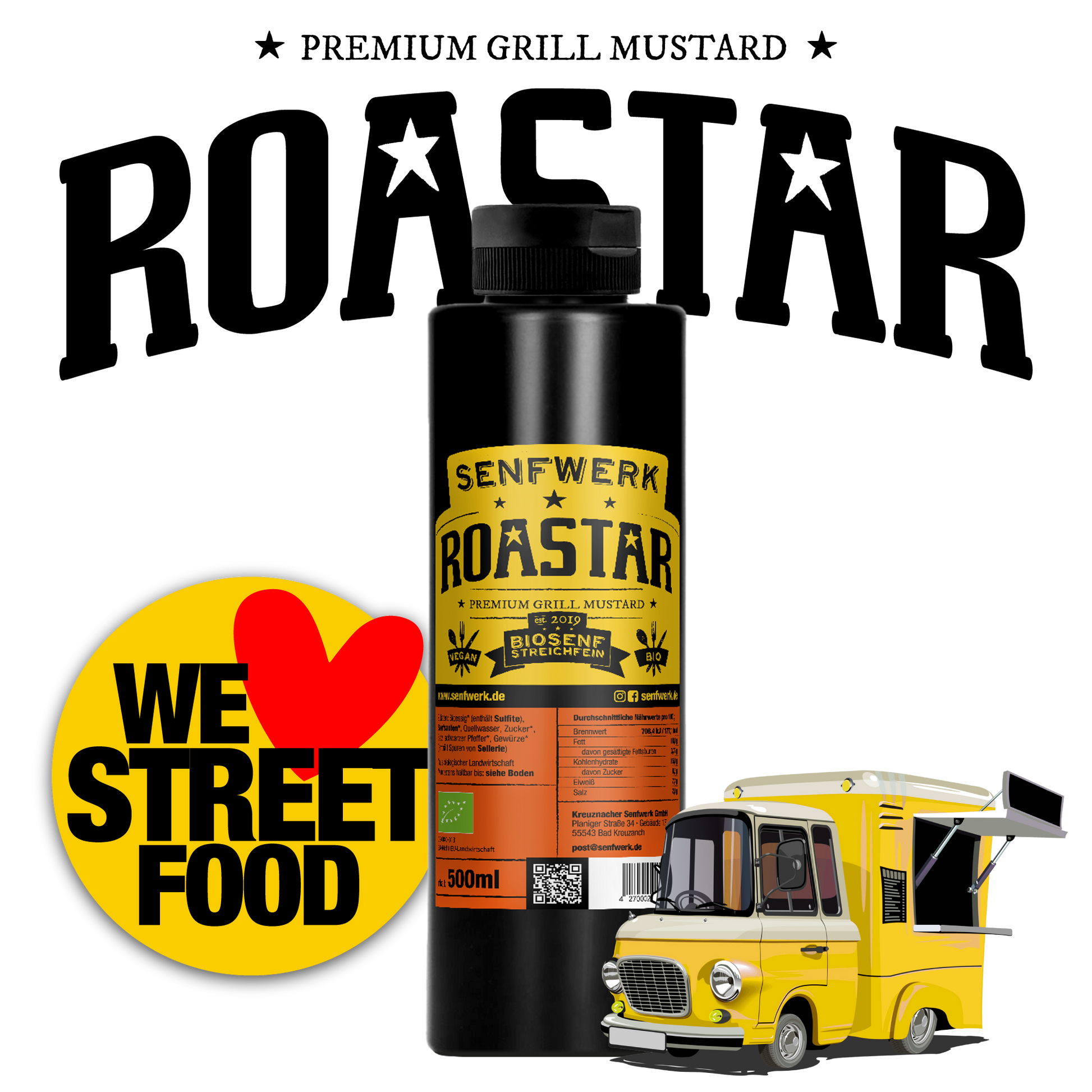 BIO Senf Streichfein - Roastar 500ml