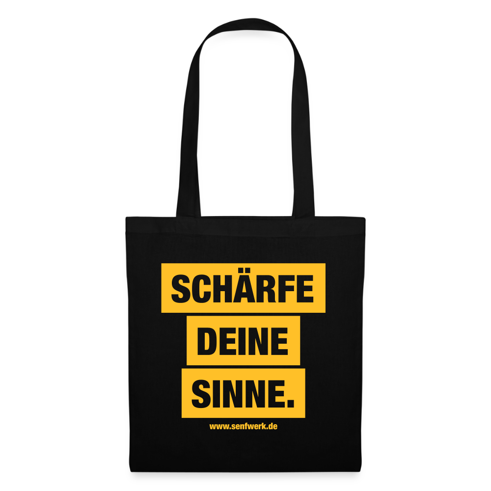 Senfwerk Stoffbeutel - Schwarz